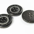 23mm Black Faux Granite 4 Hole Button (2 Pcs) #BTN064
