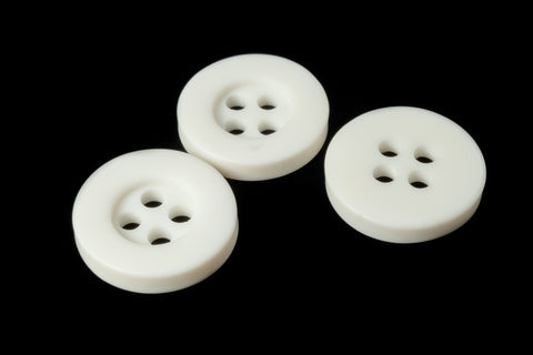 12mm Off White 4 Hole Button (4 Pcs) #BTN070