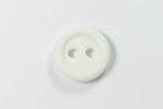 11mm White 2 Hole Button (4 Pcs) #BTN071