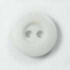 12mm Matte White 2 Hole Button (4 Pcs) #BTN077