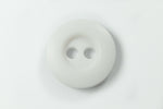 12mm Matte White 2 Hole Button (4 Pcs) #BTN077