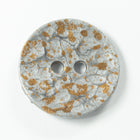 18mm Gold Flecked Silver 2 Hole Button (2 Pcs) #BTN080