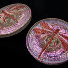 23mm Pink/Red Copper Dragonfly Button #BUT006-General Bead