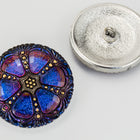 27mm Dark Volcano Wheel Button #BUT011-General Bead