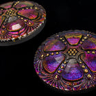 27mm Dark Volcano Wheel Button #BUT011-General Bead