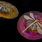 23mm Iridescent Volcano Dragonfly Button #BUT012-General Bead