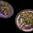 18mm Vitrail Light Luster Dragonfly Button #BUT013-General Bead