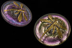 18mm Vitrail Light Luster Dragonfly Button #BUT013-General Bead