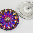 31mm Iridescent Volcano Radiant Flower Button #BUT025-General Bead