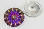 31mm Iridescent Volcano Radiant Flower Button #BUT025-General Bead