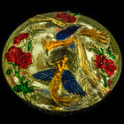 25mm Gold Ornate Bird Button #BUT027-General Bead