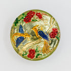 25mm Gold Ornate Bird Button #BUT027-General Bead