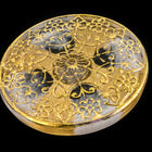 31mm Gold Scrollwork Button #BUT031-General Bead