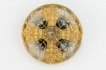 31mm Gold Scrollwork Button #BUT031-General Bead