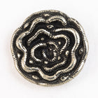 14mm Pewter Stylized Flower Button #BUT055-General Bead