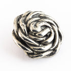 19mm Pewter Spiral Weave Button #BUT057-General Bead