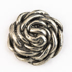 19mm Pewter Spiral Weave Button #BUT057-General Bead