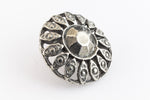 20mm Pewter Radiant Button #BUT059-General Bead