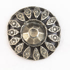 20mm Pewter Radiant Button #BUT059-General Bead