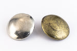 19.5mm Antique Brass Pewter Dome Button #BUT062B-General Bead