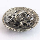 17mm Pewter Beaded Grid Button #BUT067-General Bead