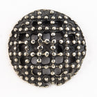 17mm Pewter Beaded Grid Button #BUT067-General Bead