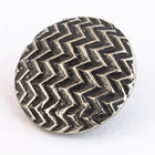 16mm Antique Silver Pewter Chevron Button #BUT070-General Bead