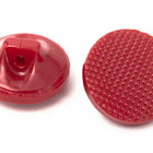 13mm Opaque Maroon Glass Button #BUT078-General Bead