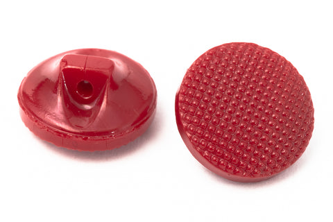 13mm Opaque Maroon Glass Button #BUT078-General Bead