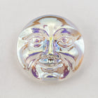 18mm Crystal AB Moon Face Button #BUT080 SOLD OUT-General Bead