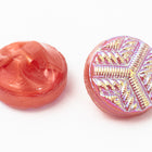 10mm Pink AB Glass Button #BUT098-General Bead