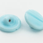13mm Light Blue Beveled Glass Button #BUT112