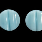 13mm Light Blue Beveled Glass Button #BUT112