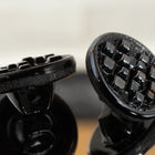 14mm Black Glass Button #BUT116