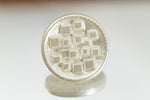 14mm Pearl White Glass Button #BUT124