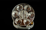 18mm Crystal Faceted Glass Button #BUT128