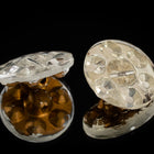 18mm Crystal Faceted Glass Button #BUT128