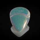 14mm White AB Glass Triangle Button #BUT129