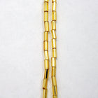 Size 1 Silver Lined Light Gold Bugle (1/4 Kilo) Preciosa #17020