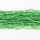 Size 2 Silver Lined Peridot Bugle (10 Gm, Hank, 1/2 Kilo) #CBB007-General Bead