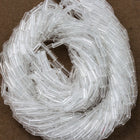 Size 1 Transparent Crystal Bugle (1/4 Kilo) Preciosa #00050