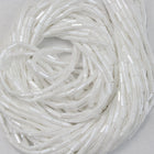 Size 2 Luster Opaque White Bugle (10 Gm, Hank, 1/2 Kilo) #CBB069-General Bead