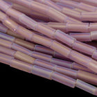 Size 2 Matte Light Amethyst AB Bugle (10 Gm, Hank, 1/2 Kilo) #CBB101-General Bead