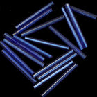 35mm Silver Lined Sapphire Bugle (10 Gm, 40 Gm, 1/2 Kilo) #CBW004