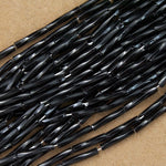 Size 5 Opaque Black Twist Bugle (10 Gm, Hank, 1/2 Kilo) #CBN003-General Bead