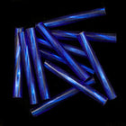 30mm Silver Lined Sapphire Twist Bugle (10 Gm, 40 Gm, 1/2 Kilo) #CBR039