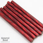30mm Silver Lined Red Twist Bugle (10 Gm, 40 Gm, 1/2 Kilo) #CBR020-General Bead