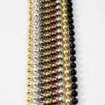 Matte Black 1.5mm Diamond Cut Ball Chain CC91-General Bead