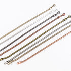 7.5" Bright Copper Finished Snake Chain Bracelet #CC102-General Bead