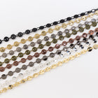 Rose Gold 4mm Round Flat Disc Chain #CC103-General Bead